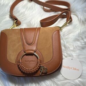 See By Chloe Brown and Tan Crossbody Bag